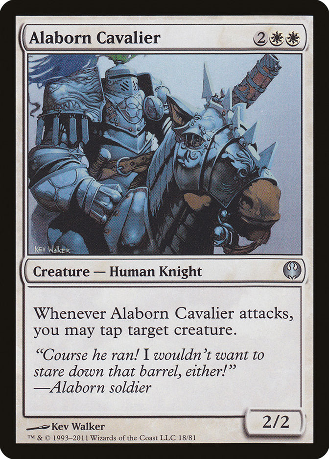 Alaborn Cavalier [Duel Decks: Knights vs. Dragons] | Chromatic Games