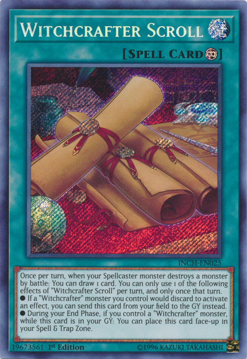 Witchcrafter Scroll [INCH-EN025] Secret Rare | Chromatic Games