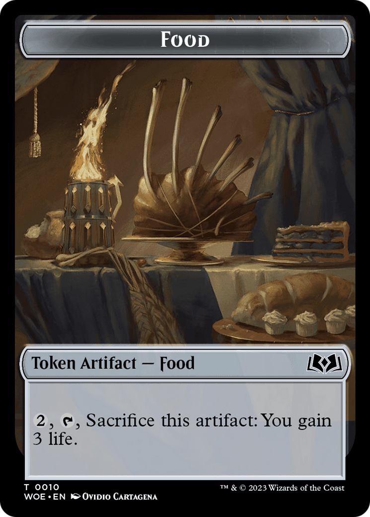 Faerie // Food (0010) Double-Sided Token [Wilds of Eldraine Tokens] | Chromatic Games