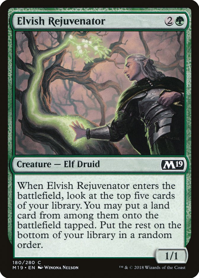 Elvish Rejuvenator [Core Set 2019] | Chromatic Games