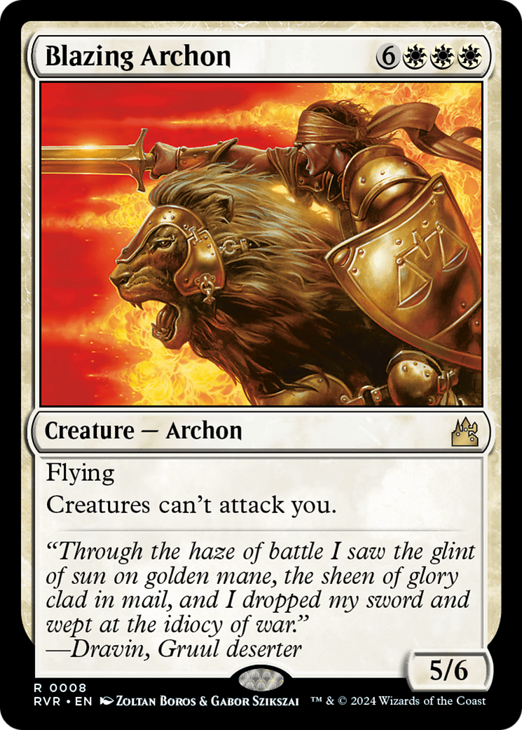 Blazing Archon [Ravnica Remastered] | Chromatic Games