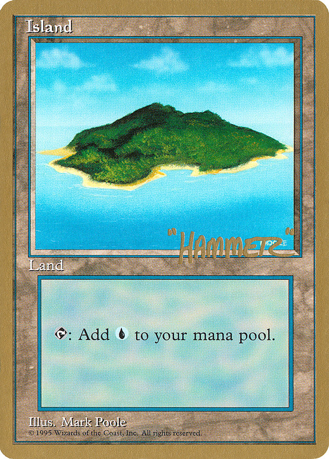 Island (shr367) (Shawn "Hammer" Regnier) [Pro Tour Collector Set] | Chromatic Games