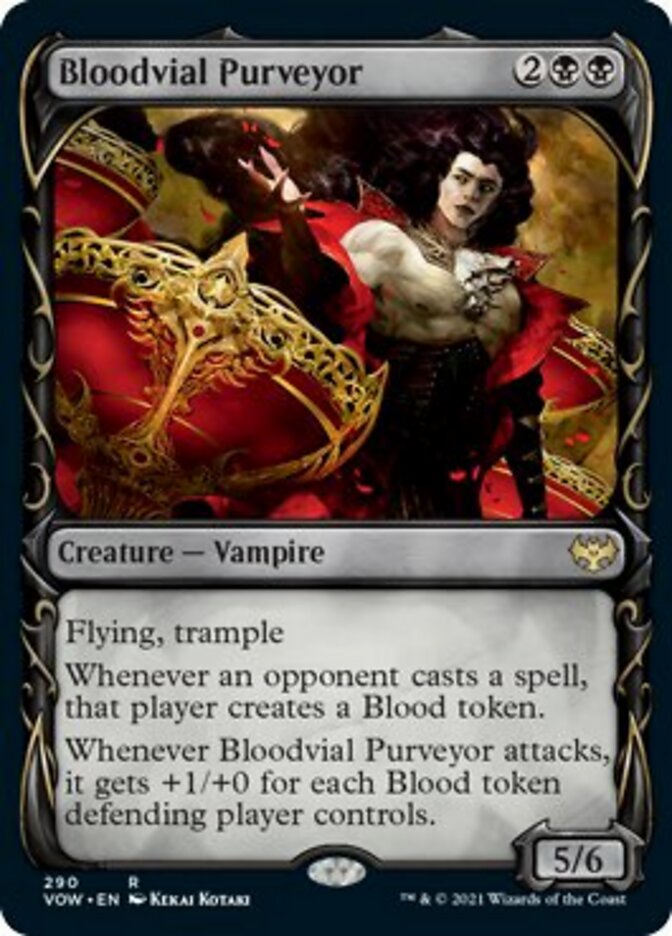 Bloodvial Purveyor (Showcase Fang Frame) [Innistrad: Crimson Vow] | Chromatic Games