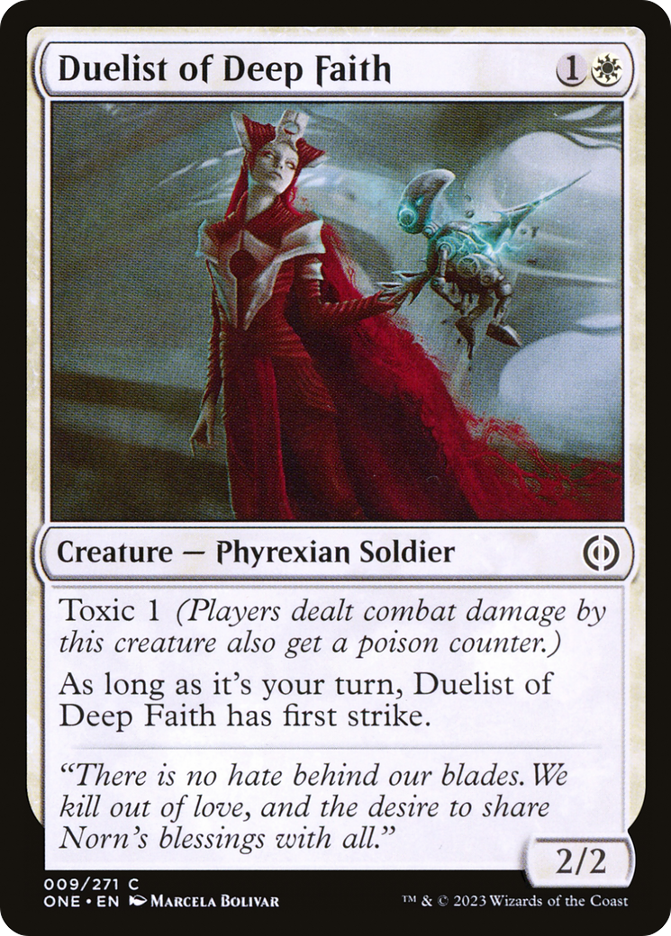 Duelist of Deep Faith [Phyrexia: All Will Be One] | Chromatic Games