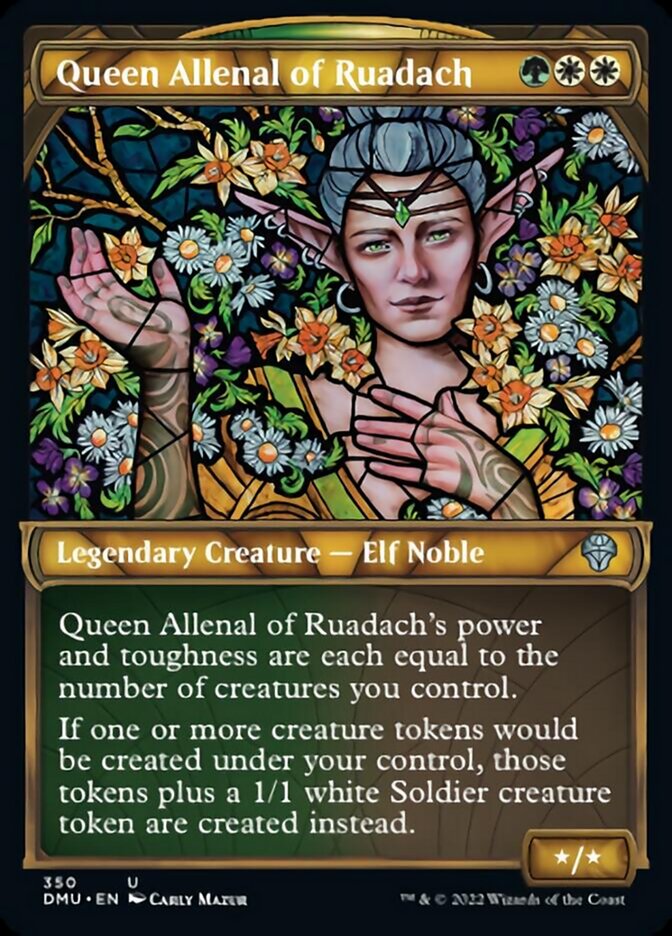 Queen Allenal of Ruadach (Showcase Textured) [Dominaria United] | Chromatic Games