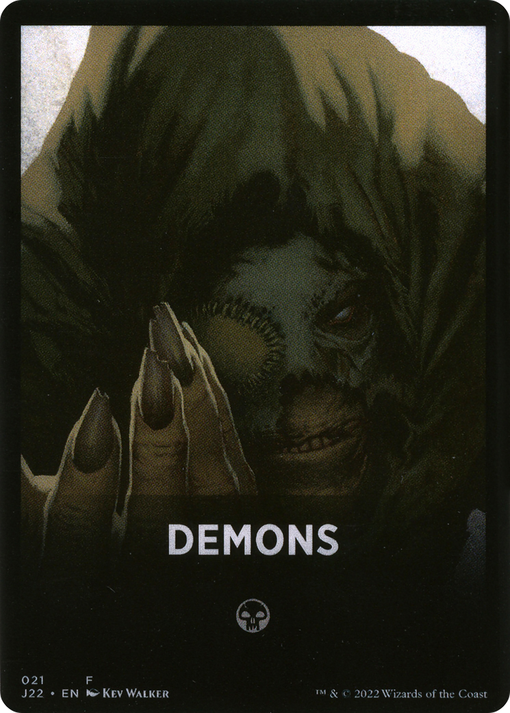 Demons Theme Card [Jumpstart 2022 Front Cards] | Chromatic Games