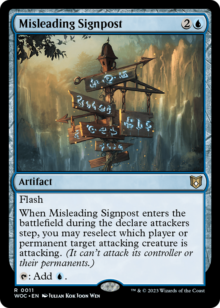 Misleading Signpost [Wilds of Eldraine Commander] | Chromatic Games