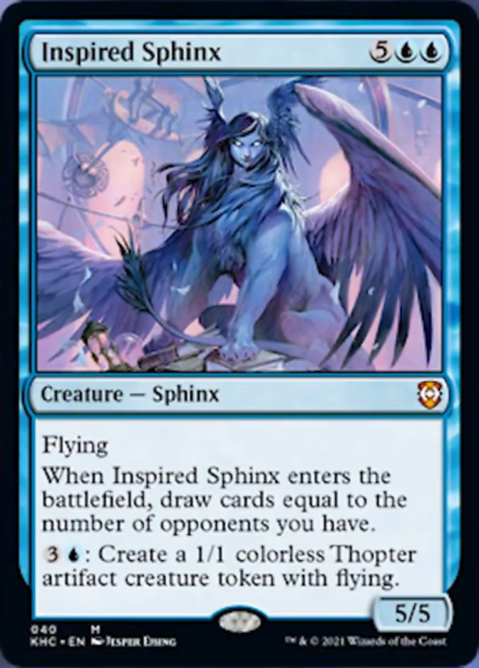 Inspired Sphinx [Kaldheim Commander] | Chromatic Games