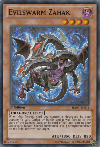 Evilswarm Zahak [HA07-EN012] Super Rare | Chromatic Games