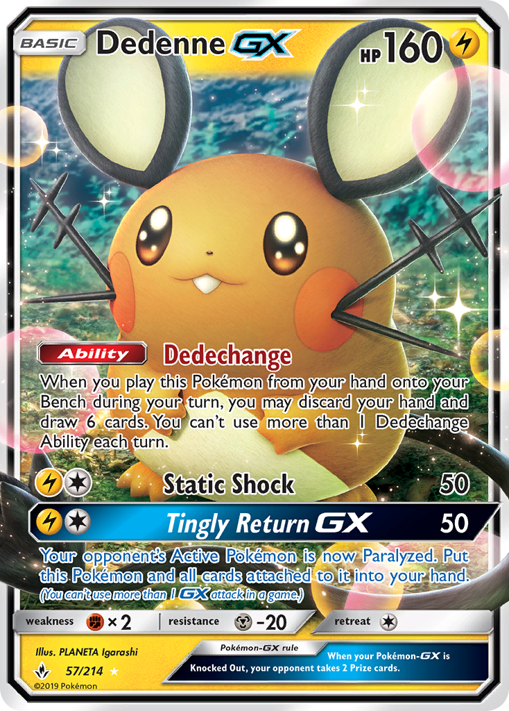 Dedenne GX [Unbroken Bonds] | Chromatic Games