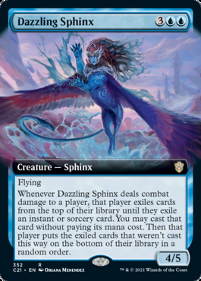 Dazzling Sphinx (Extended Art) [Commander 2021] | Chromatic Games