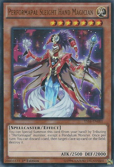 Performapal Sleight Hand Magician [YS16-EN001] Ultra Rare | Chromatic Games