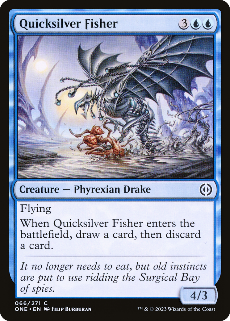 Quicksilver Fisher [Phyrexia: All Will Be One] | Chromatic Games