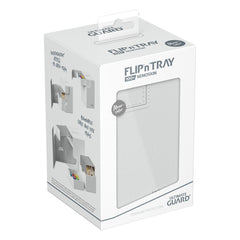 Ultimate Guard Flip n Tray 100+ XenoSkin Monocolor White Deck Box | Chromatic Games