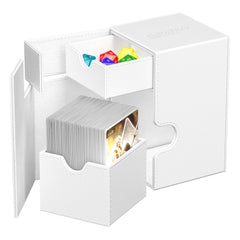 Ultimate Guard Flip n Tray 100+ XenoSkin Monocolor White Deck Box | Chromatic Games