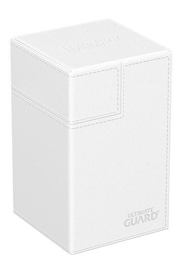 Ultimate Guard Flip n Tray 100+ XenoSkin Monocolor White Deck Box | Chromatic Games