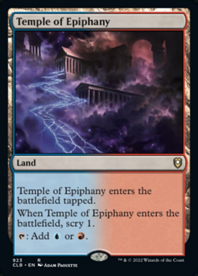 Temple of Epiphany [Commander Legends: Battle for Baldur's Gate] | Chromatic Games