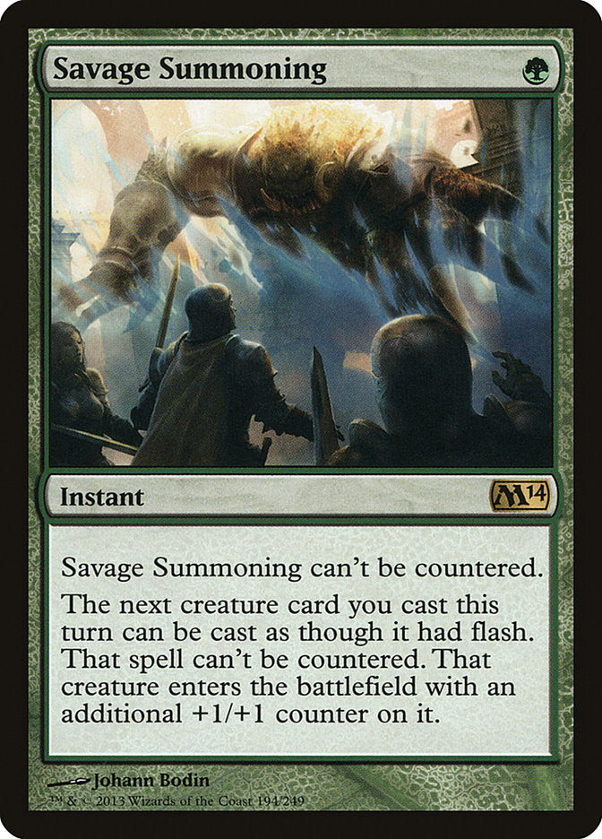 Savage Summoning [Magic 2014] | Chromatic Games