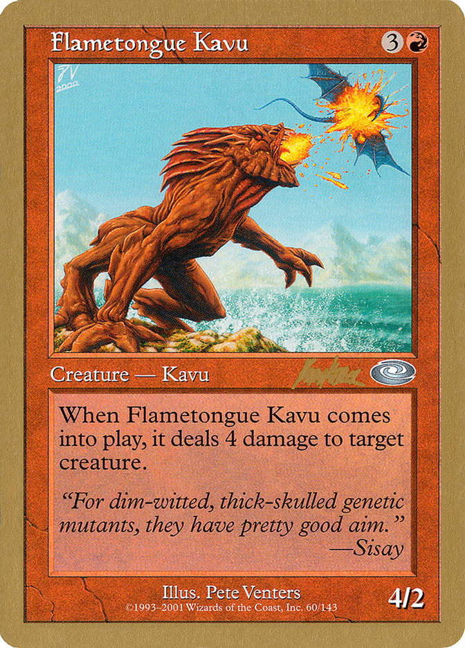 Flametongue Kavu (Brian Kibler) [World Championship Decks 2002] | Chromatic Games