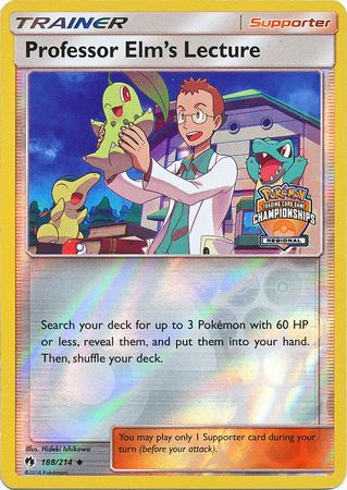 Professor Elm's Lecture (Regional Championship Promo) [League & Championship Cards] | Chromatic Games