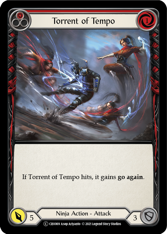 Torrent of Tempo (Red) [U-CRU069] (Crucible of War Unlimited)  Unlimited Rainbow Foil | Chromatic Games