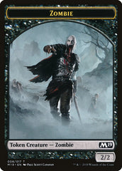 Knight // Zombie Double-Sided Token (Game Night) [Core Set 2019 Tokens] | Chromatic Games