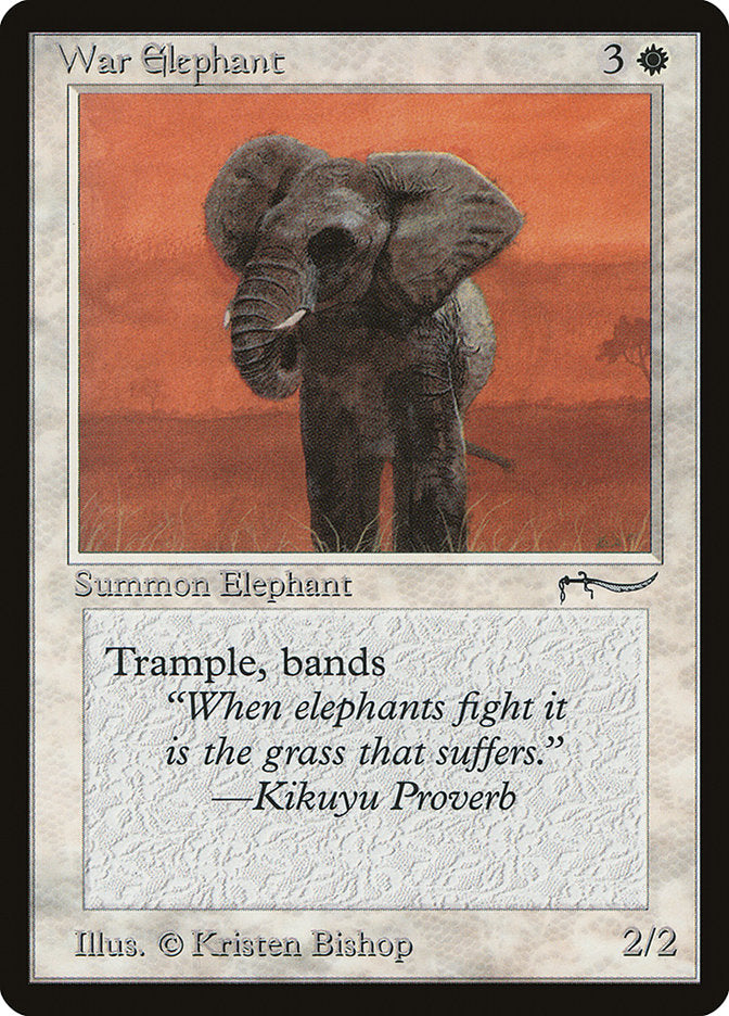 War Elephant (Light Mana Cost) [Arabian Nights] | Chromatic Games