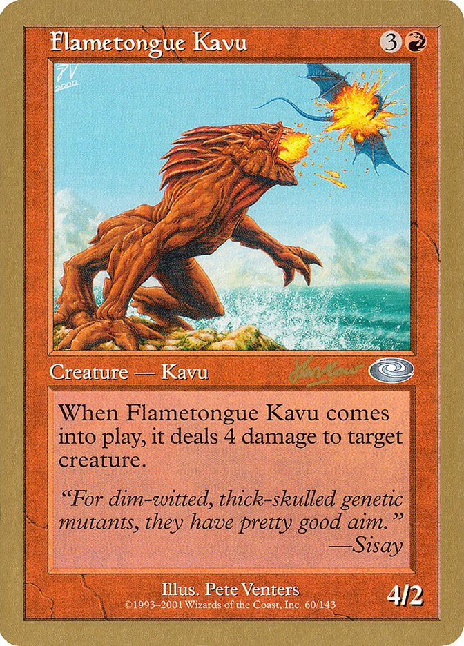 Flametongue Kavu (Sim Han How) [World Championship Decks 2002] | Chromatic Games