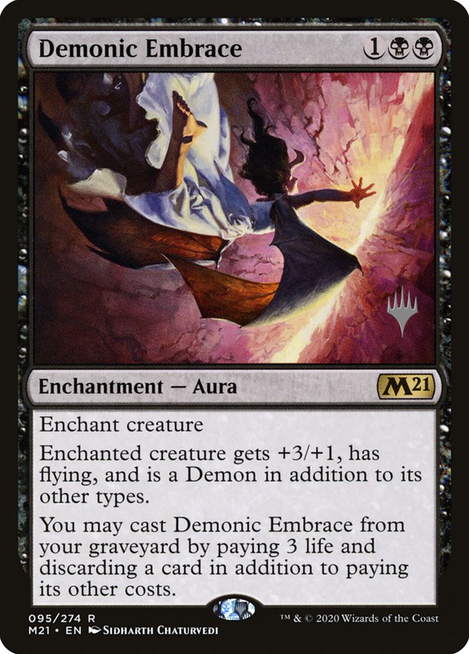 Demonic Embrace (Promo Pack) [Core Set 2021 Promos] | Chromatic Games