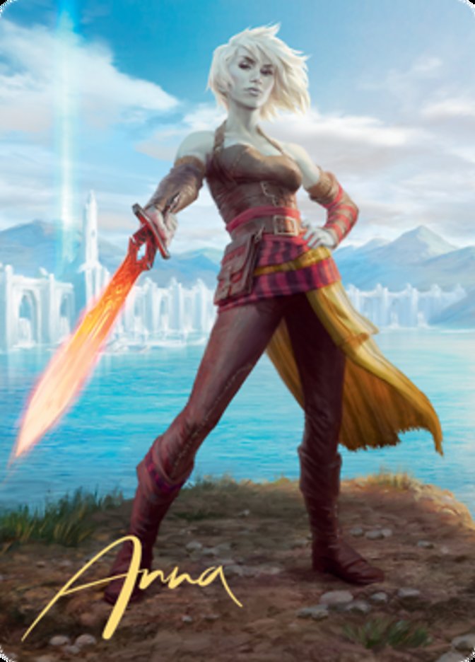 Nahiri, Heir of the Ancients 1 Art Card (Gold-Stamped Signature) [Zendikar Rising Art Series] | Chromatic Games