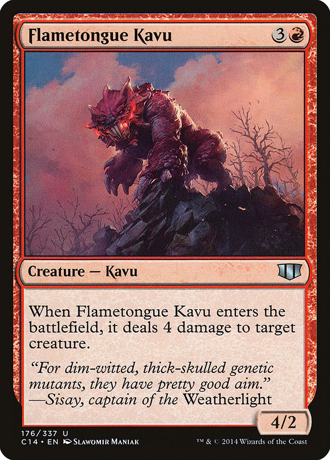 Flametongue Kavu [Commander 2014] | Chromatic Games