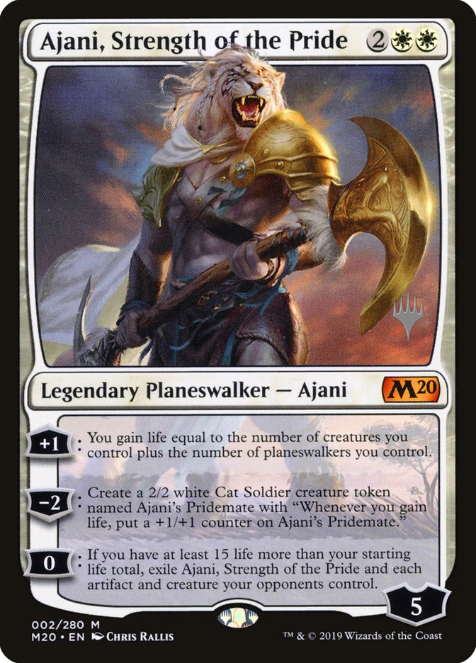 Ajani, Strength of the Pride (Promo Pack) [Core Set 2020 Promos] | Chromatic Games