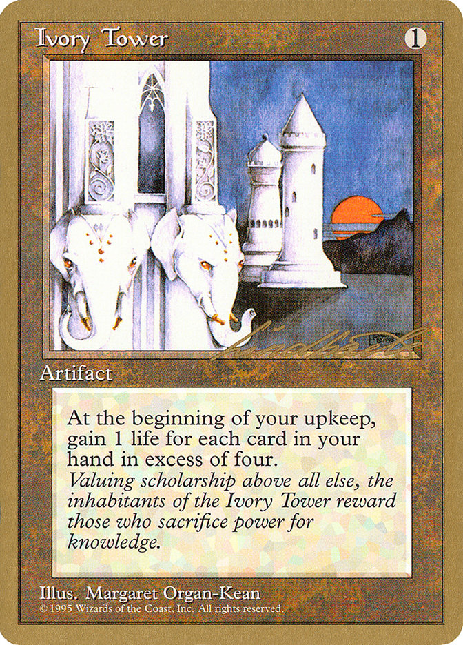 Ivory Tower (Leon Lindback) [Pro Tour Collector Set] | Chromatic Games