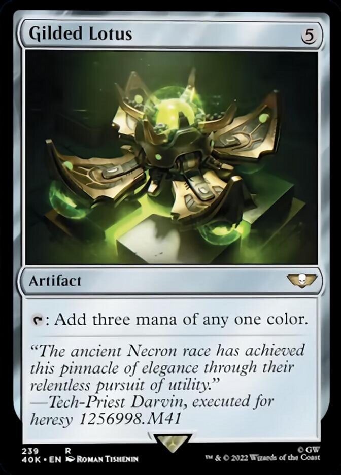 Gilded Lotus (Surge Foil) [Warhammer 40,000] | Chromatic Games
