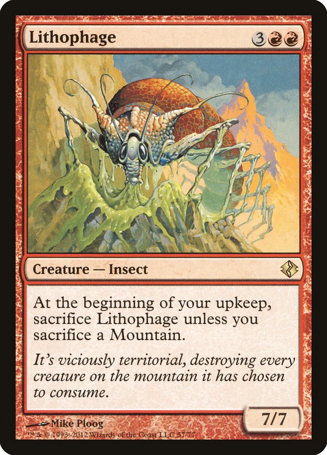 Lithophage [Duel Decks: Venser vs. Koth] | Chromatic Games