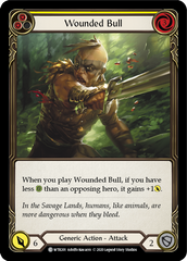 Wounded Bull (Yellow) [U-WTR201] (Welcome to Rathe Unlimited)  Unlimited Rainbow Foil | Chromatic Games