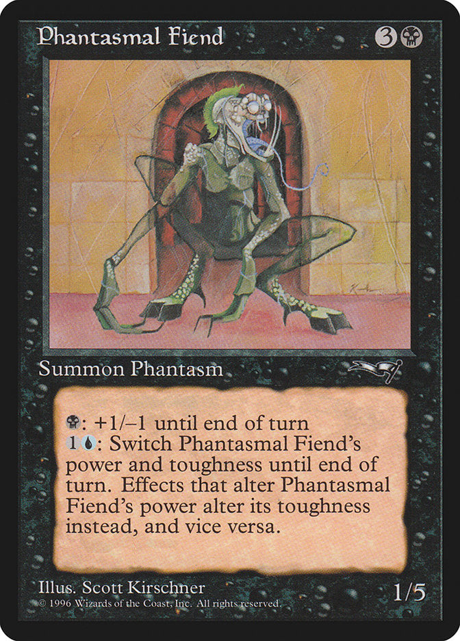 Phantasmal Fiend (Standing) [Alliances] | Chromatic Games