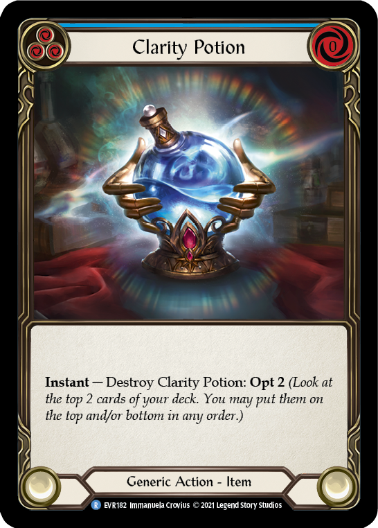 Clarity Potion [EVR182] (Everfest)  1st Edition Cold Foil | Chromatic Games