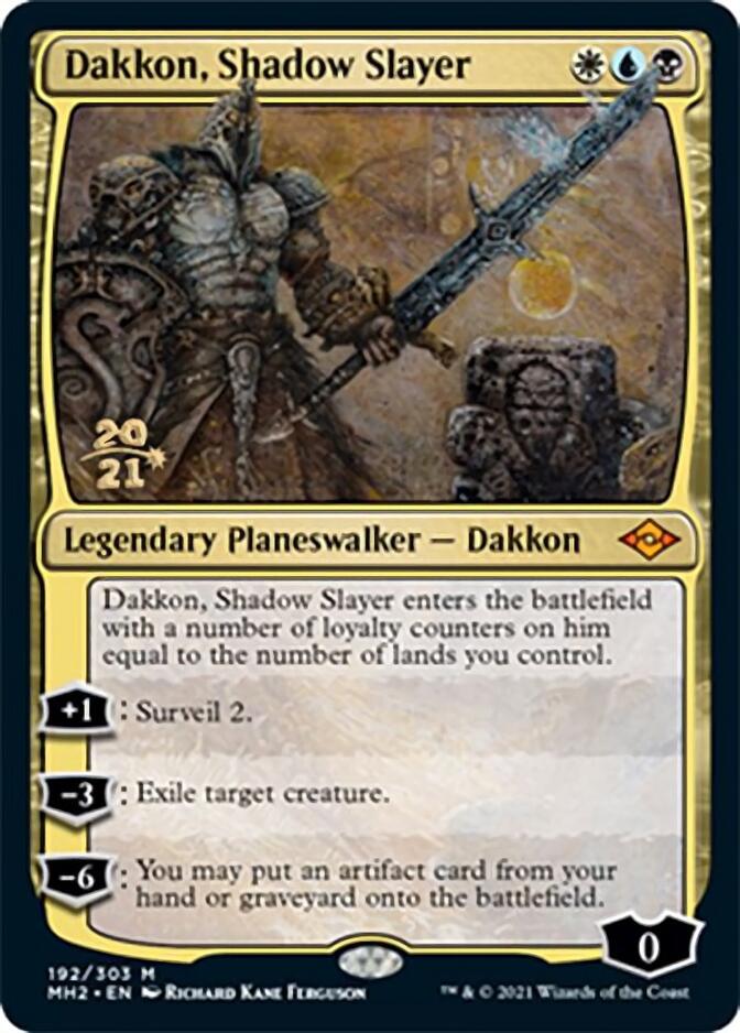 Dakkon, Shadow Slayer [Modern Horizons 2 Prerelease Promos] | Chromatic Games