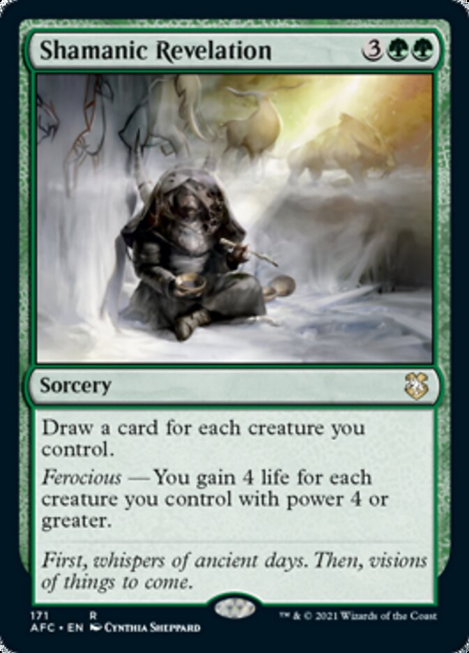Shamanic Revelation [Dungeons & Dragons: Adventures in the Forgotten Realms Commander] | Chromatic Games