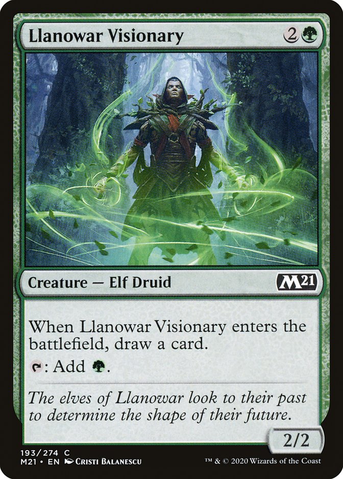 Llanowar Visionary [Core Set 2021] | Chromatic Games