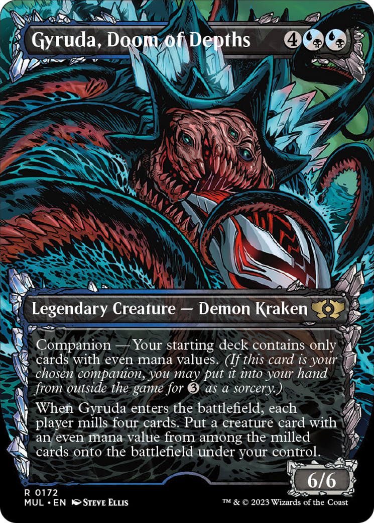 Gyruda, Doom of Depths (Halo Foil) [Multiverse Legends] | Chromatic Games