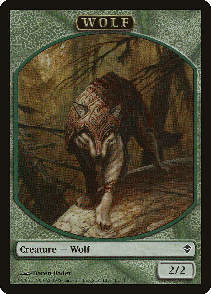 Wolf Token [Zendikar Tokens] | Chromatic Games