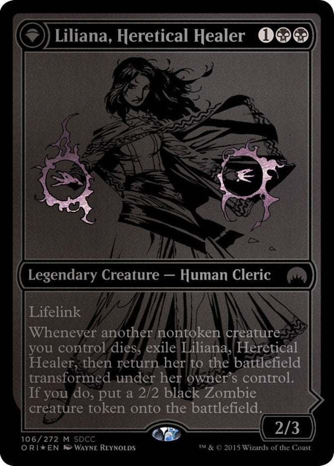 Liliana, Heretical Healer // Liliana, Defiant Necromancer [San Diego Comic-Con 2015] | Chromatic Games