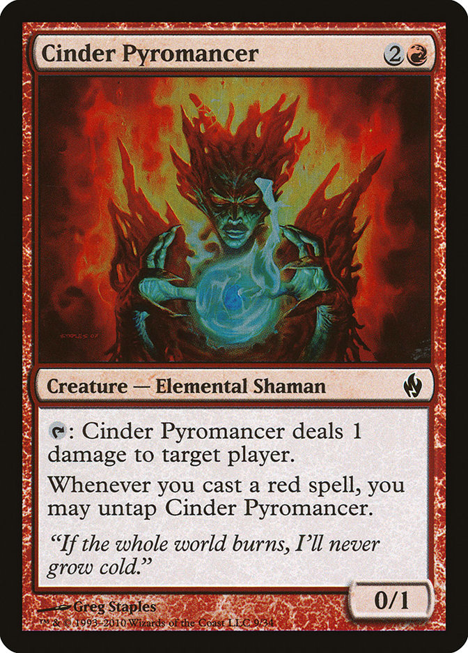 Cinder Pyromancer [Premium Deck Series: Fire and Lightning] | Chromatic Games