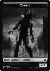 Zombie (010) // Zombie (011) Double-Sided Token [Commander 2019 Tokens] | Chromatic Games