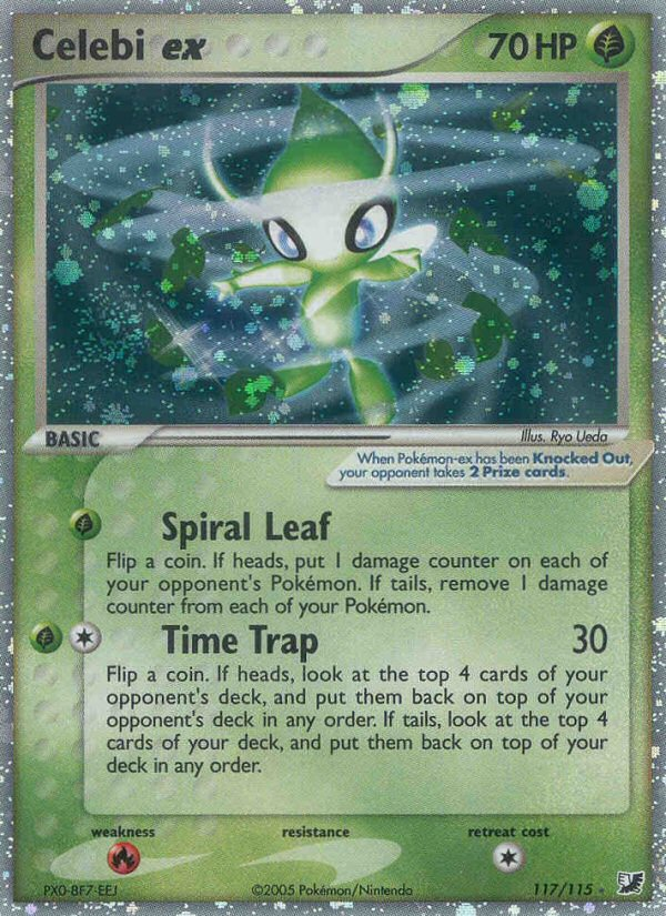 Celebi ex (117/115) [EX: Unseen Forces] | Chromatic Games