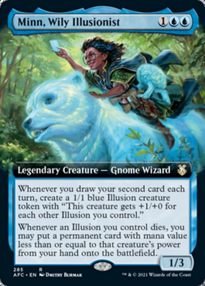 Minn, Wily Illusionist (Extended Art) [Dungeons & Dragons: Adventures in the Forgotten Realms Commander] | Chromatic Games