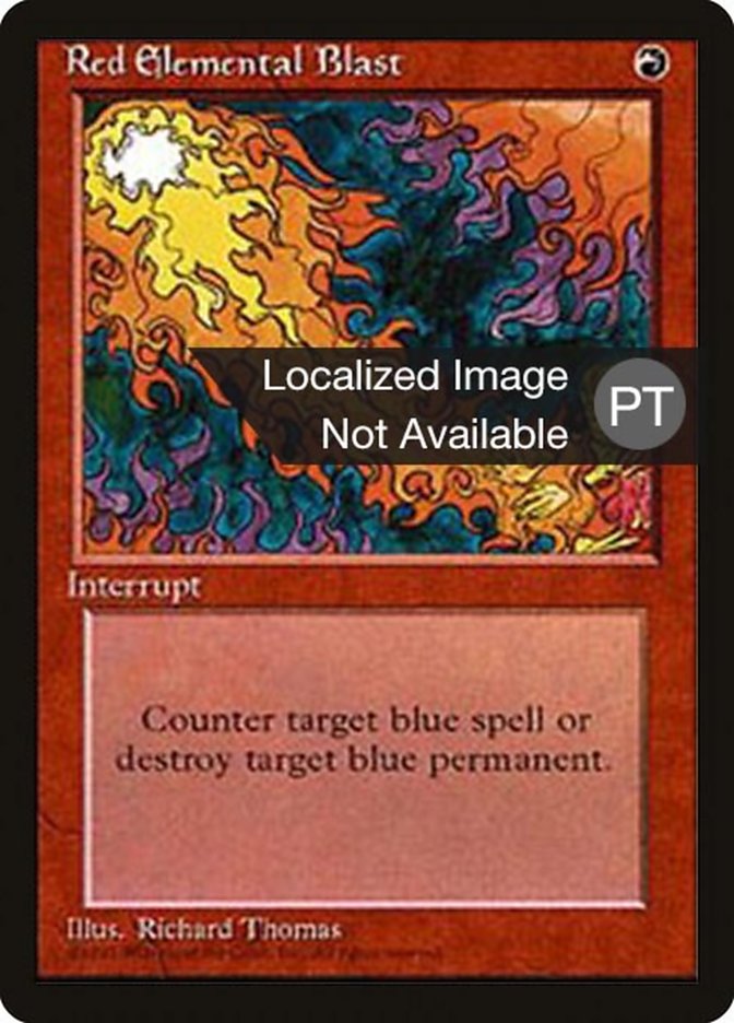 Red Elemental Blast [Fourth Edition (Foreign Black Border)] | Chromatic Games