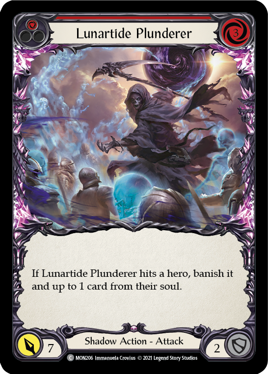 Lunartide Plunderer (Red) [MON206] (Monarch)  1st Edition Normal | Chromatic Games